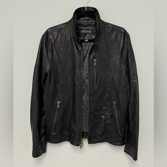 John Varvatos York Leather Jacket. size EU 46 USA 36. - Picture 14 of 16